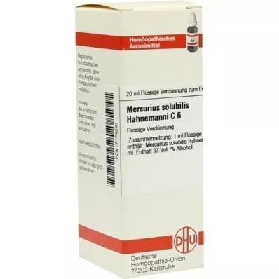 MERCURIUS SOLUBILIS Hahnemanni C 6 Skiedinys, 20 ml