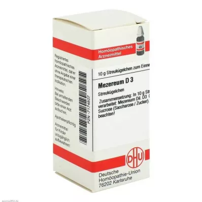 DHU Mezereum D 3 rutuliukai, 10 g