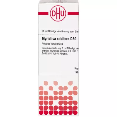 MYRISTICA SEBIFERA D 30 skiedinys, 20 ml