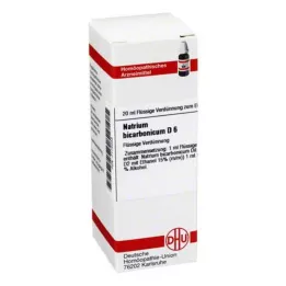 NATRIUM BICARBONICUM D 6 skiedinys, 20 ml