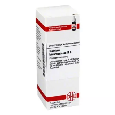 DHU Natrum bicarbonicum D 6 skiedimas, 20 ml DHU Natrum bicarbonicum D 6 skiedimas, 20 ml