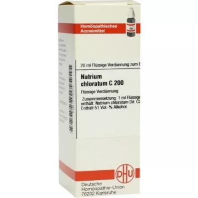 Sodium Chloratum C200 skiedimas (20 ml)