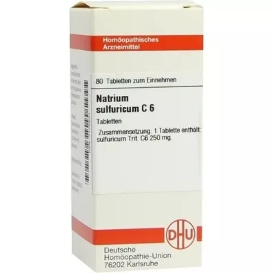 NATRIUM SULFURICUM C 6 tabletės, 80 kapsulių