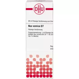 NUX VOMICA D 7 skiedinys, 20 ml