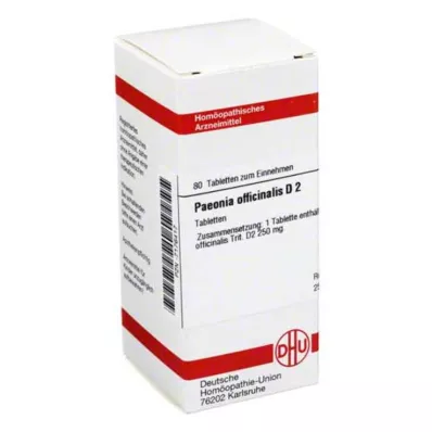 DHU Paeonia officinalis D 2 tabletės, 80 vnt DHU Paeonia officinalis D 2 tabletės, 80 vnt