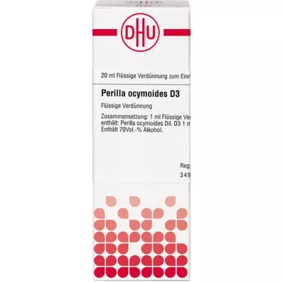 PERILLA OCYMOIDES D 3 skiedinys, 20 ml