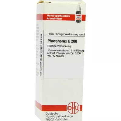 DHU Fosforo C 200 skiedimas, 20 ml DHU Fosforo C 200 skiedimas, 20 ml