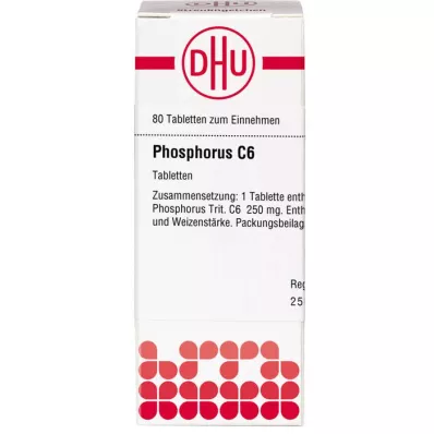 PHOSPHORUS C 6 tabletės, 80 kapsulių