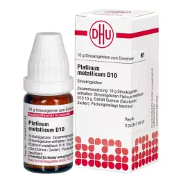 PLATINUM METALLICUM D 10 rutuliukų, 10 g