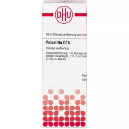 PULSATILLA D 15 skiedinys, 20 ml