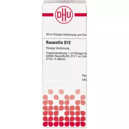 RAUWOLFIA D 12 skiedinys, 20 ml