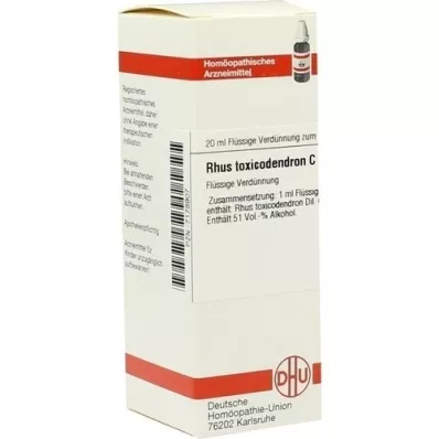 RHUS TOXICODENDRON C 200 skiedinys, 20 ml