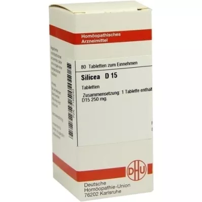 SILICEA D 15 tablečių, 80 kapsulių