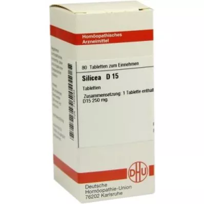 SILICEA D 15 tablečių, 80 kapsulių
