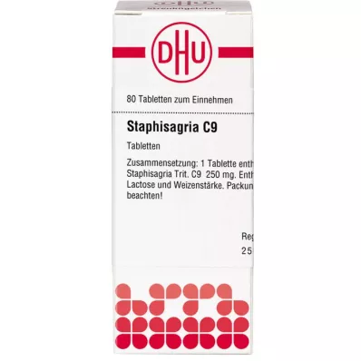 STAPHISAGRIA C 9 tabletės, 80 kapsulių