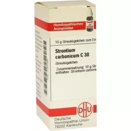 STRONTIUM CARBONICUM C 30 rutuliukų, 10 g