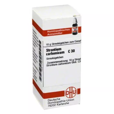DHU Strontium carbonicum C 30 rutuliukai, 10 g DHU Strontium carbonicum C 30 rutuliukai, 10 g