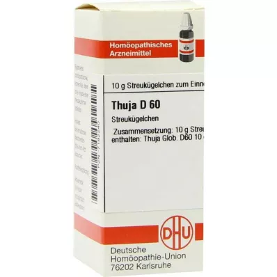 DHU Tuja D 60 rutuliukų, 10 g