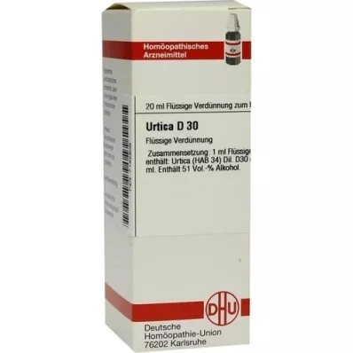 URTICA D 30 skiedinys, 20 ml