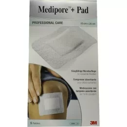 MEDIPORE+Pad 3M 10x20cm 3570NP pleistrai, 5 vnt