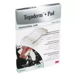 TEGADERM 3M Plus Pad 9x15 cm, paruoštas naudoti.3589NP, 5 vnt