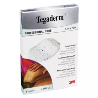 TEGADERM 3M plėvelė 6x7 cm 1624NP, 5 vnt TEGADERM 3M plėvelė 6x7 cm 1624NP, 5 vnt