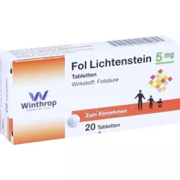 FOL Lichtenstein 5 mg tabletės, 20 vnt