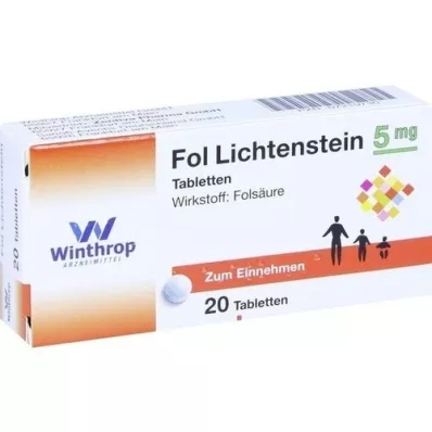 FOL Lichtenstein 5 mg tabletės, 20 vnt