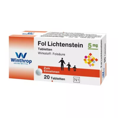 Fol Lichtenstein 5 mg tabletės, 20 vnt