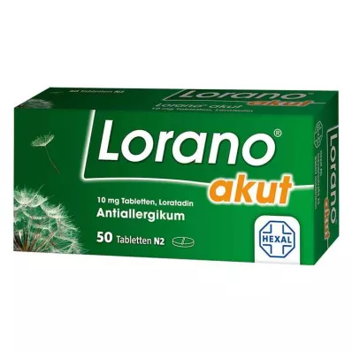 Lorano acute 10 mg tabletės, 50 vnt