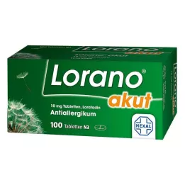 LORANO ūmios tabletės, 100 vnt
