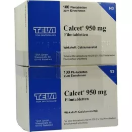 CALCET 950 mg plėvele dengtos tabletės, 200 vnt