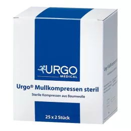 URGO MULLKOMPRESSEN 10x10 cm sterilūs, 25X2 vnt