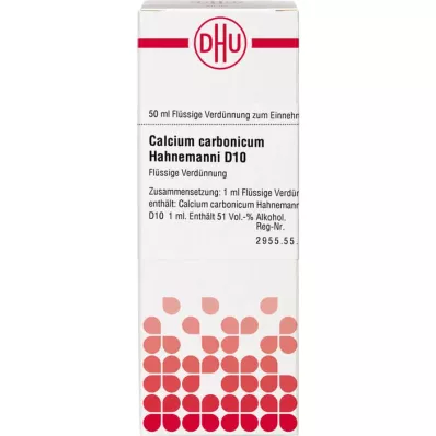 CALCIUM CARBONICUM Hahnemanni D 10 skiedinys, 50 ml