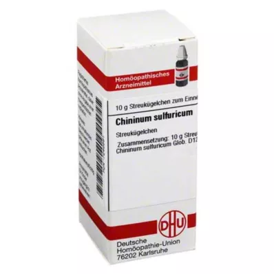 CHININUM SULFURICUM D 12 rutuliukų, 10 g CHININUM SULFURICUM D 12 rutuliukų, 10 g