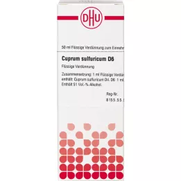 CUPRUM SULFURICUM D 6 skiedinys, 50 ml