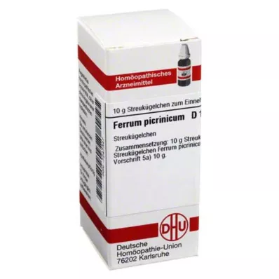 DHU Ferrum picrinicum D 12 rutuliukų, 10 g DHU Ferrum picrinicum D 12 rutuliukų, 10 g