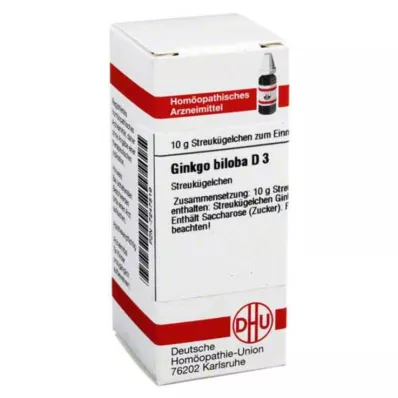 DHU Ginkgo biloba D 3 rutuliukai, 10 g DHU Ginkgo biloba D 3 rutuliukai, 10 g