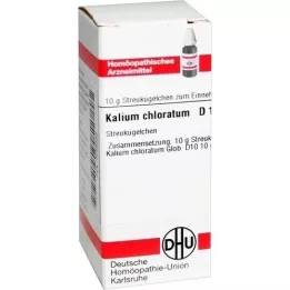 KALIUM CHLORATUM D 10 rutuliukų, 10 g