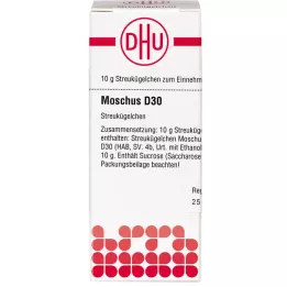 MOSCHUS D 30 rutuliukų, 10 g