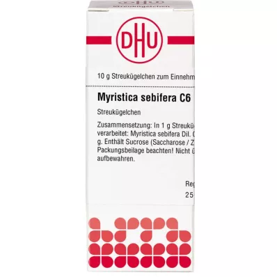 MYRISTICA SEBIFERA C 6 rutuliukai, 10 g