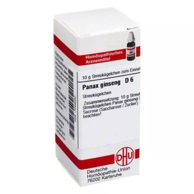 PANAX GINSENG D 6 rutuliukai, 10 g