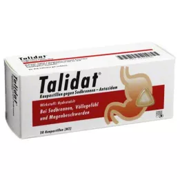 TALIDAT Kramtomosios pastilės nuo rėmens, 50 vnt
