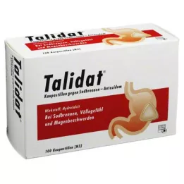 TALIDAT Kramtomosios pastilės nuo rėmens, 100 vnt