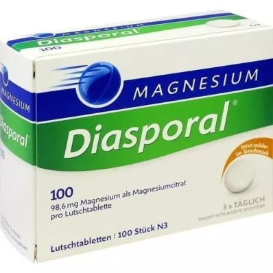 MAGNESIUM DIASPORAL 100 pastilių, 100 vnt