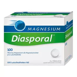 MAGNESIUM DIASPORAL 100 pastilių, 100 vnt