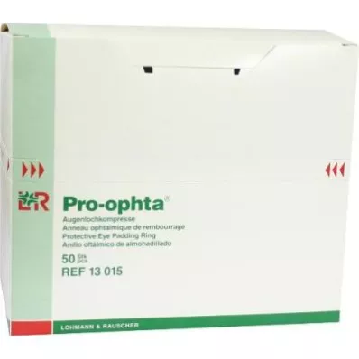 PRO-OPHTA Nesterilūs perforuoti kompresai, 50 vnt