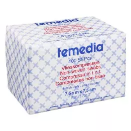 VLIESKOMPRESSEN 7,5x7,5 cm nesterilinės keturvietės, 100 vnt