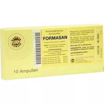 FORMASAN Injekcinės ampulės, 10X2 ml