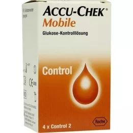 ACCU-CHEK Mobilus kontrolės tirpalas 4 vienkartiniai aplikatoriai, 1X4 vnt